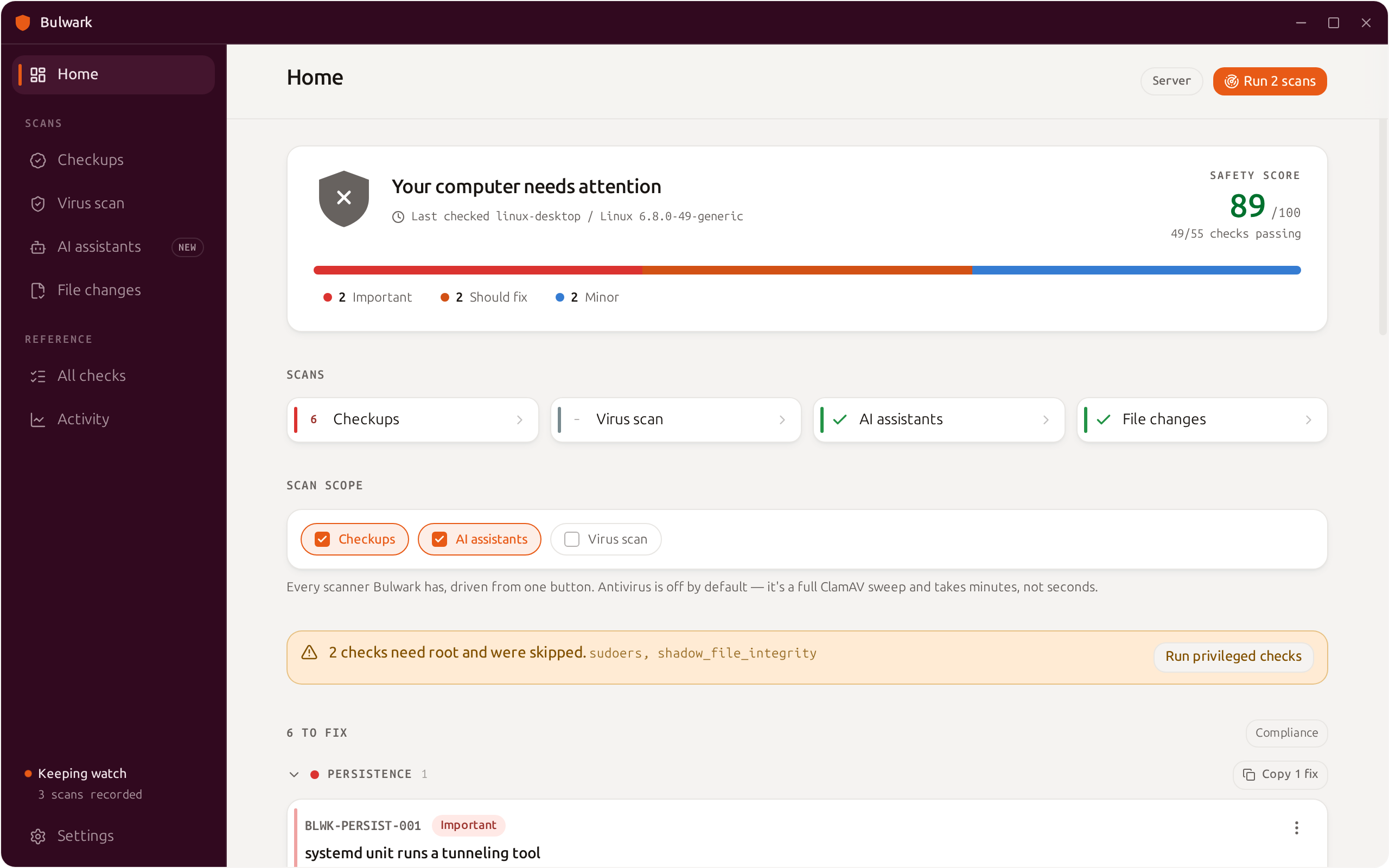 Home — a plain-language look at how safe this computer is